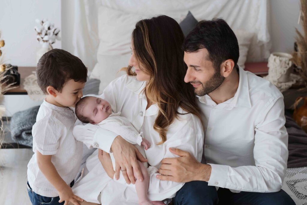 newborn family