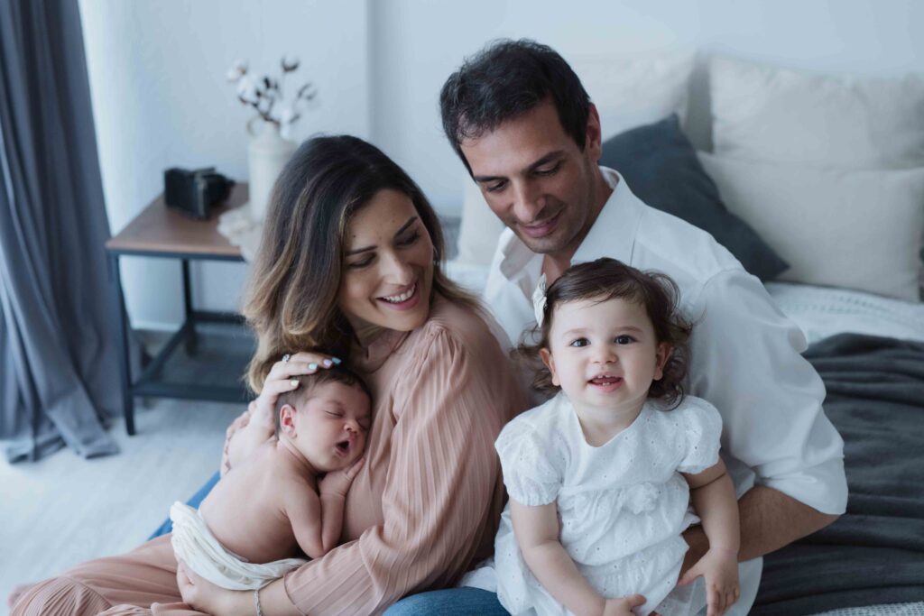 newborn family