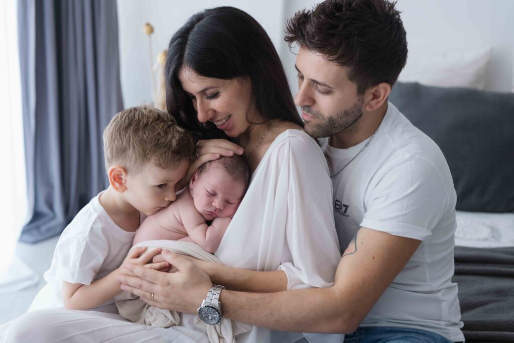 newborn family